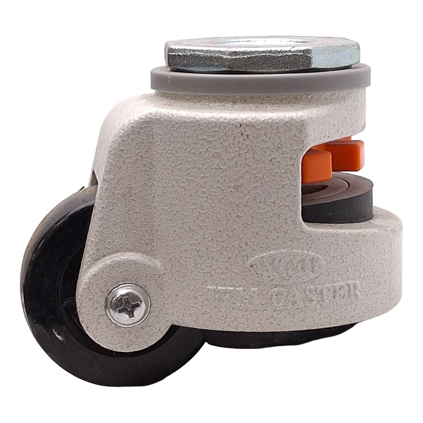 Used WM Caster WMPIN-100S Leveling Caster, 5/8"-11 Stem, 4.75" Height, 825lb Load