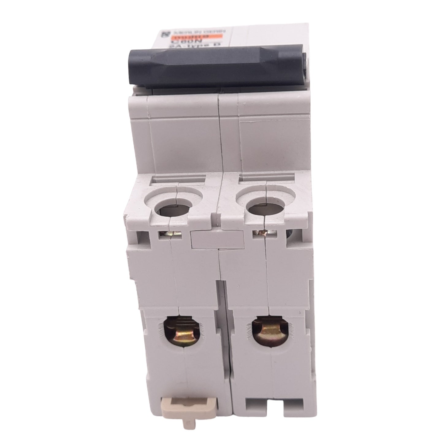 Used Merlin Gerin 24517 C60N-2P-2A-D Circuit Breaker, 480VAC Max, 2A, DIN Rail