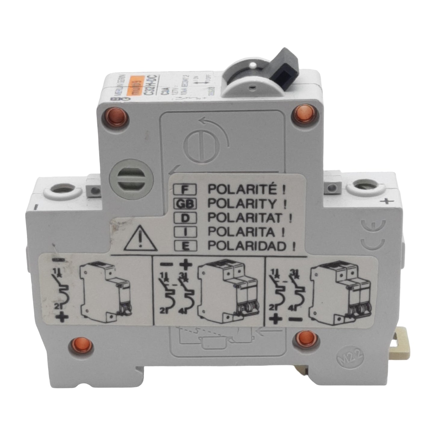 Used Merlin Gerin 20533 C32H-DC Circuit Breaker, 1-Pole, 3A 127VDC, C-Curve, DIN Rail