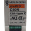 Used Lot of 2 Merlin Gerin 24433 Circuit Breaker, 1-Pole, 13A 277VAC/65VDC, DIN Rail