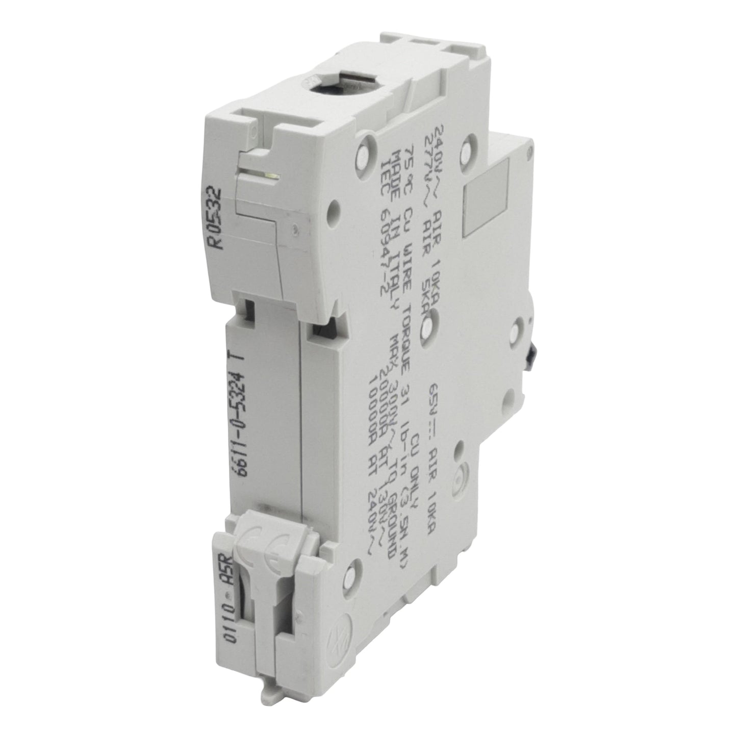 Used Merlin Gerin 24122 Circuit Breaker, 1-Pole, 40A 277VAC/65VDC, B-Curve, DIN Rail