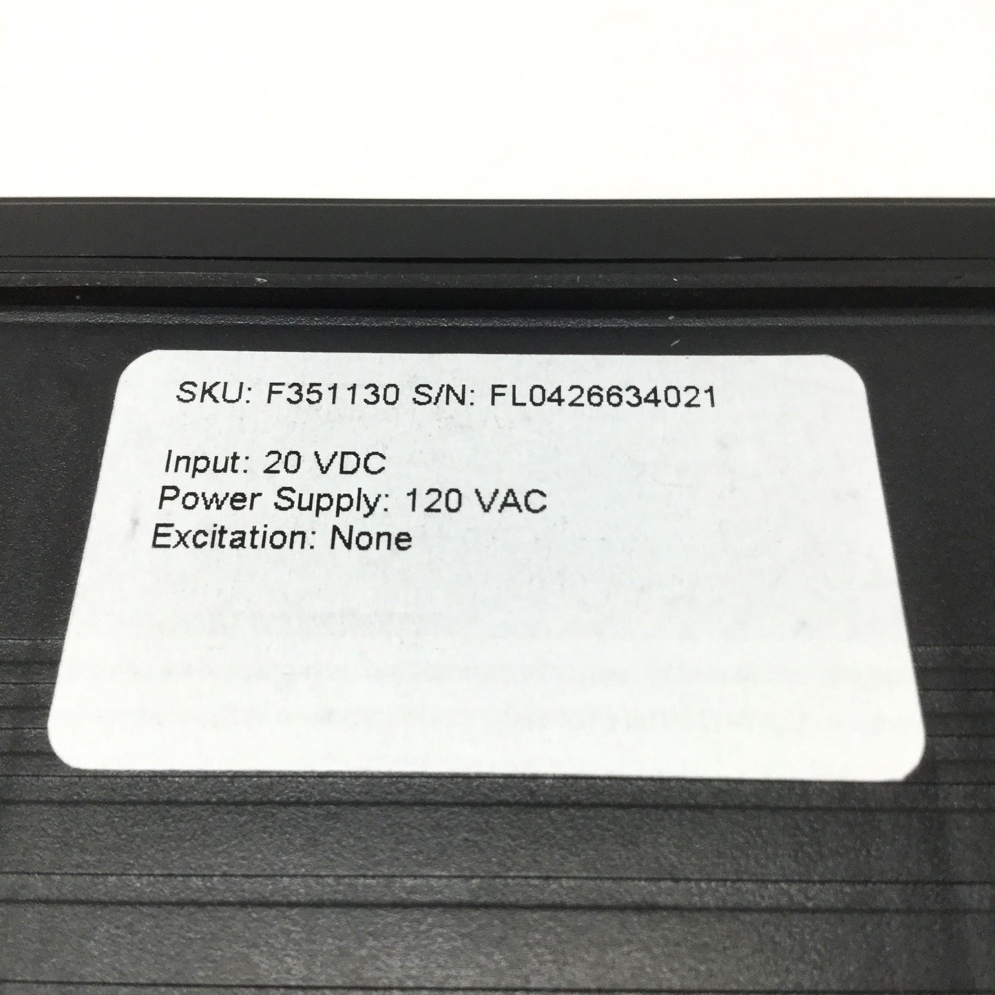 Used Simpson F35-1-13-0 Falcon 3.5 Digit Red LED Panel DC Volt Meter 120VAC, 0-20VDC