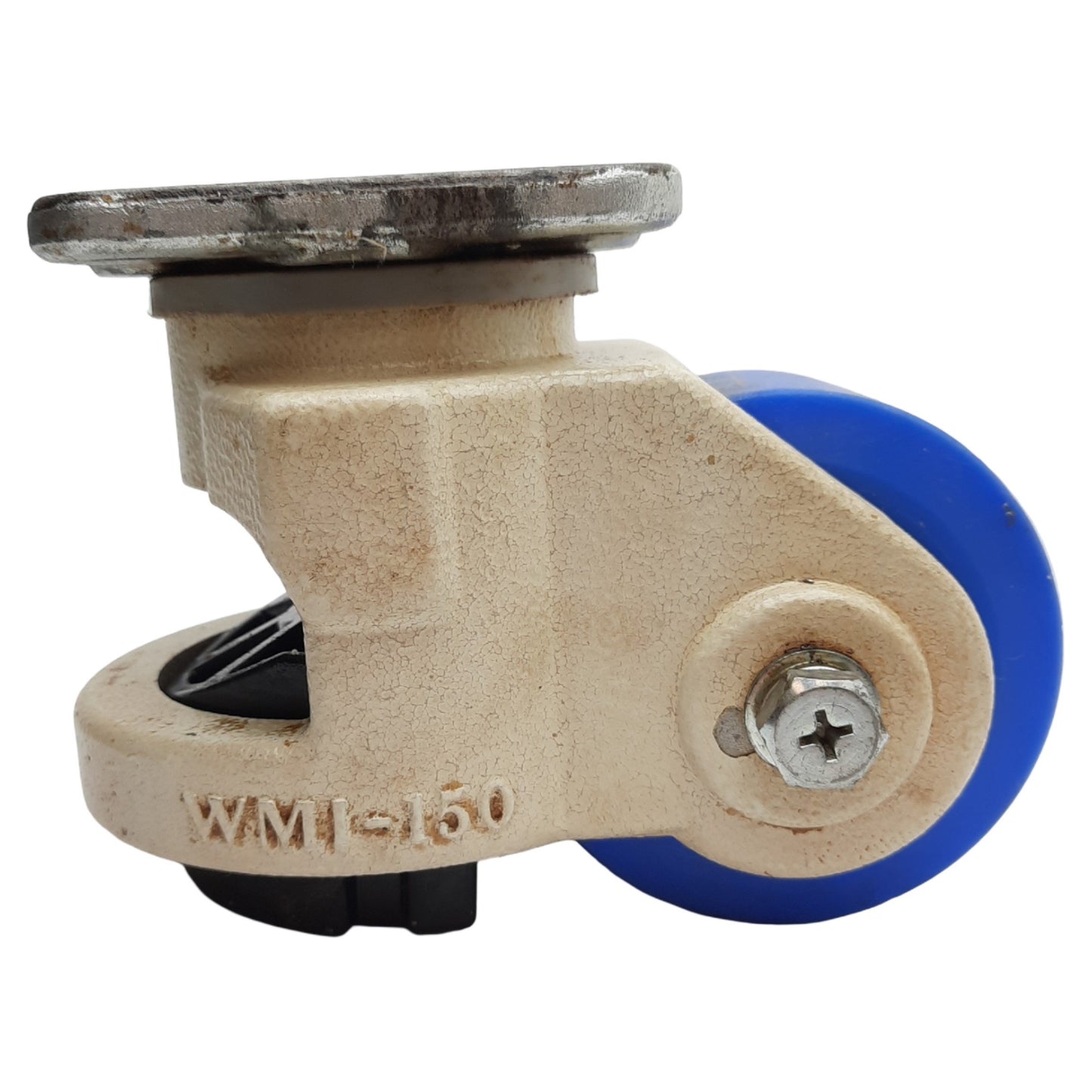 Used WM Caster WMIW-150PF Leveling Caster 3,000lbs Load, ø3.6 Wheel, 4xø0.5in Holes