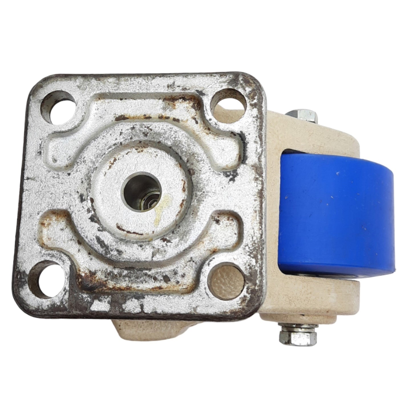 Used WM Caster WMIW-150PF Leveling Caster 3,000lbs Load, ø3.6 Wheel, 4xø0.5in Holes