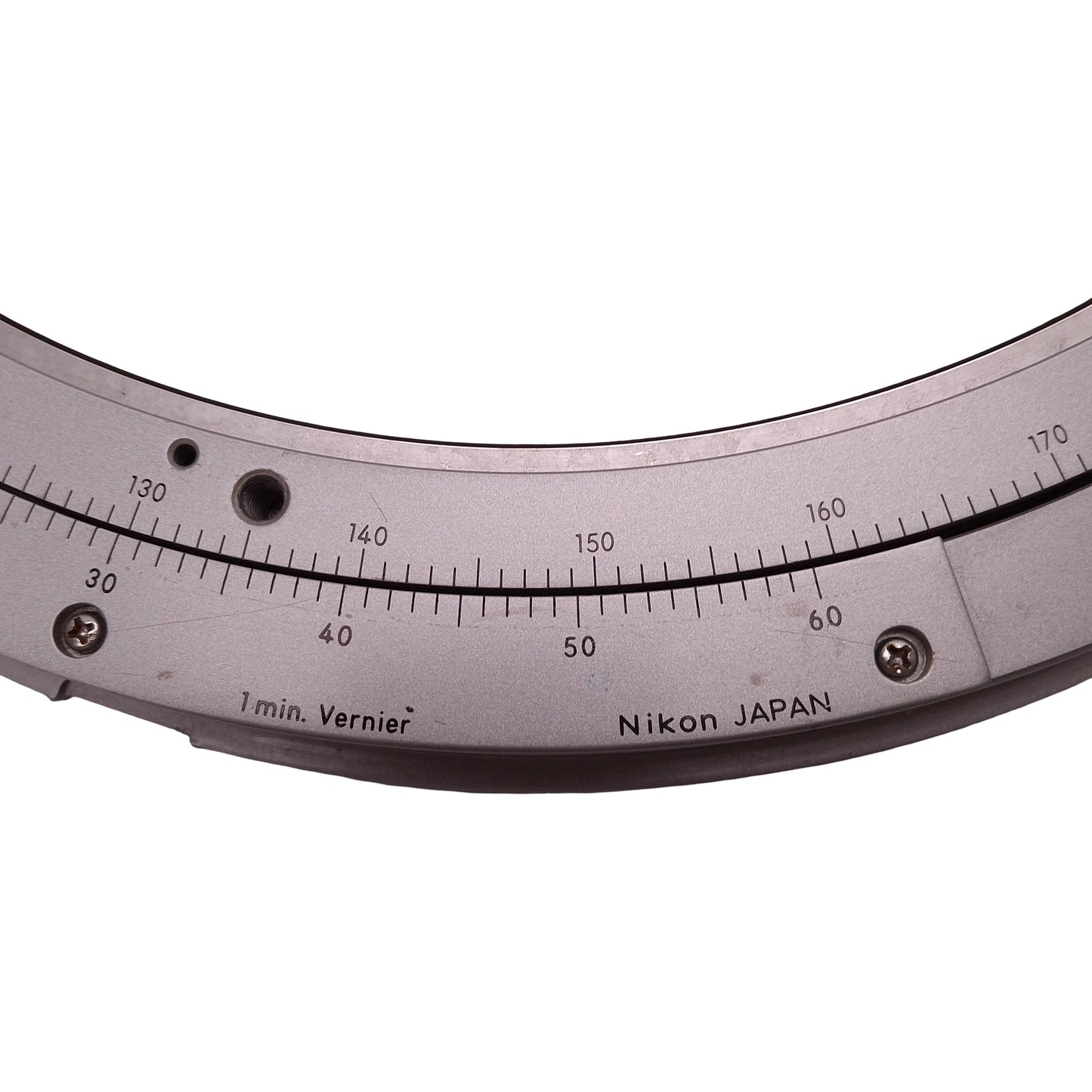 Used Nikon Rotary Screen Mounting Ring For V-12A Profile Projector, 1min Vernier