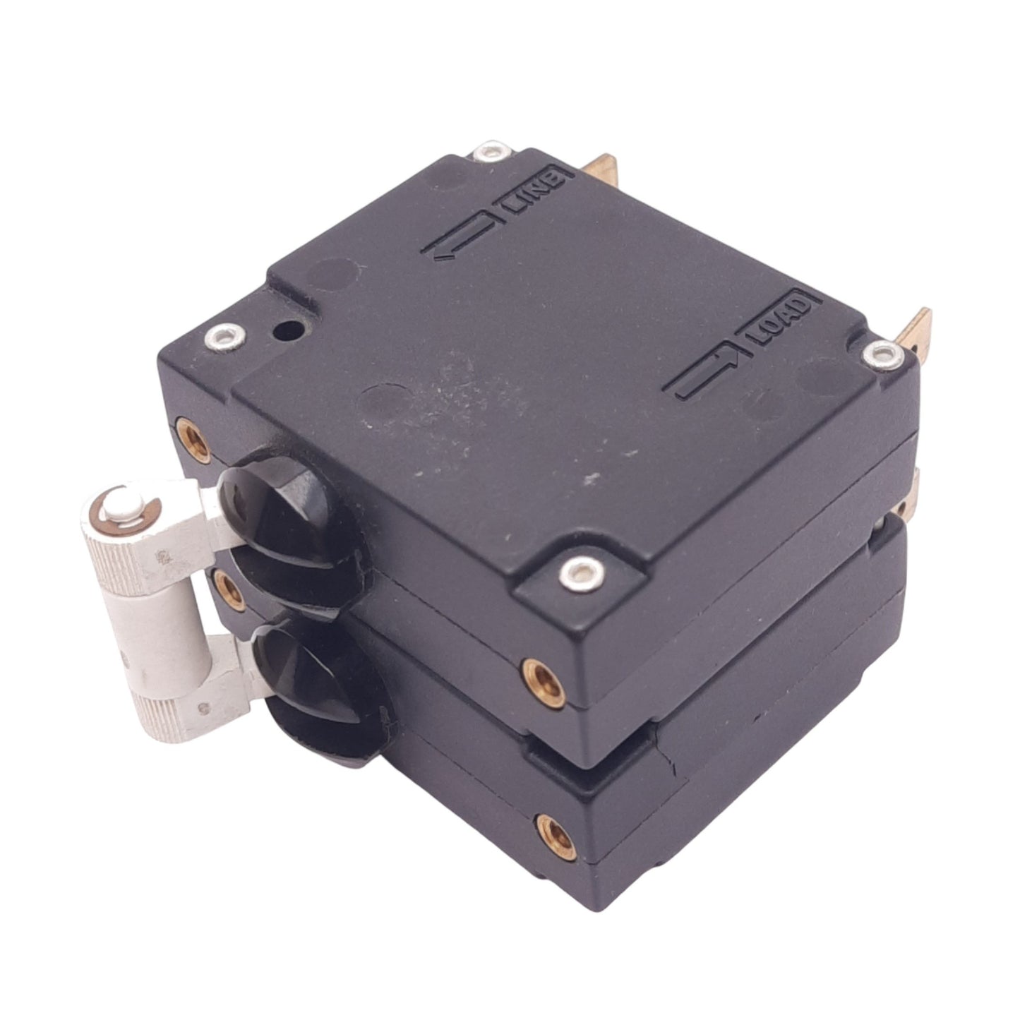 Used Potter & Brumfield W68-X2Q12-3 Magnetic Circuit Breaker, 2-Pole, 3A, 277VAC Max