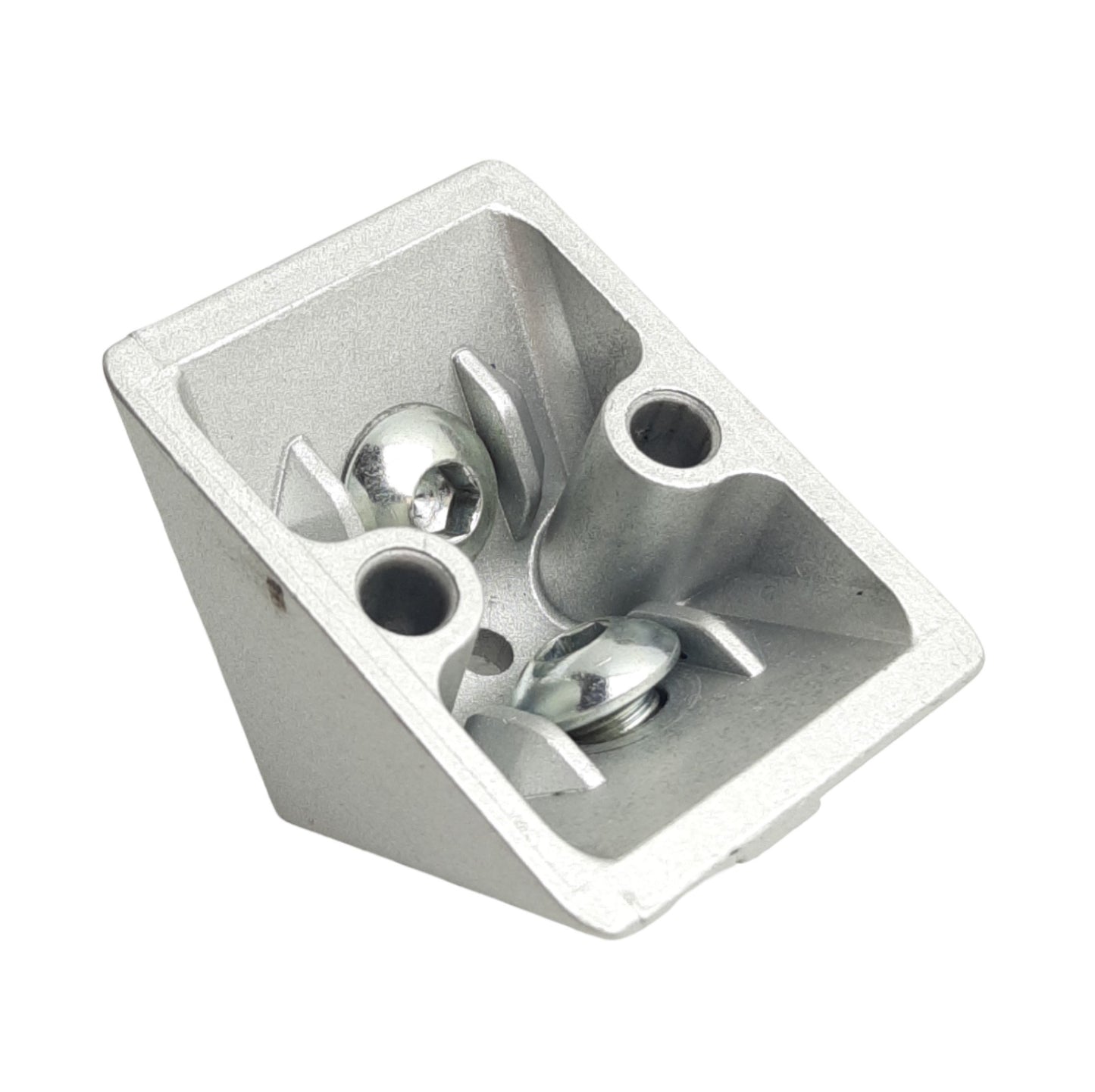 Used Lot of 8 Item 0.0.419.59 Aluminum Extrusion Corner Bracket, 30mm x 30mm, Line 6
