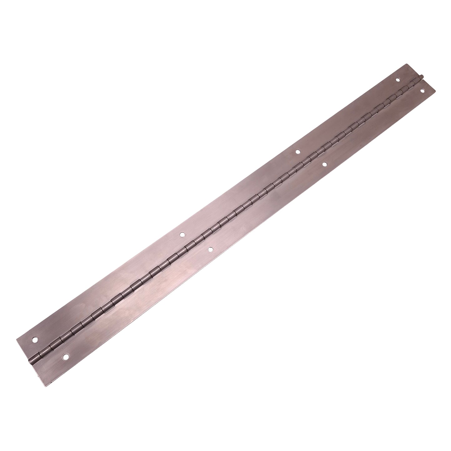 Used Stainless Steel Piano Hinge, 31" Long x 3" Wide, ø0.25" Holes, 9.625" Spacing
