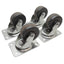 Used Lot of 4 Shephard PSQ25115ZN-3H General Duty Caster ø2-1/2in Wheel, 175lb Load