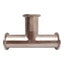 Used Tri-Clover Sanitary 304 Stainless Steel Tee, 1.5in Tri-Clamp, 5.75in x 3.875in