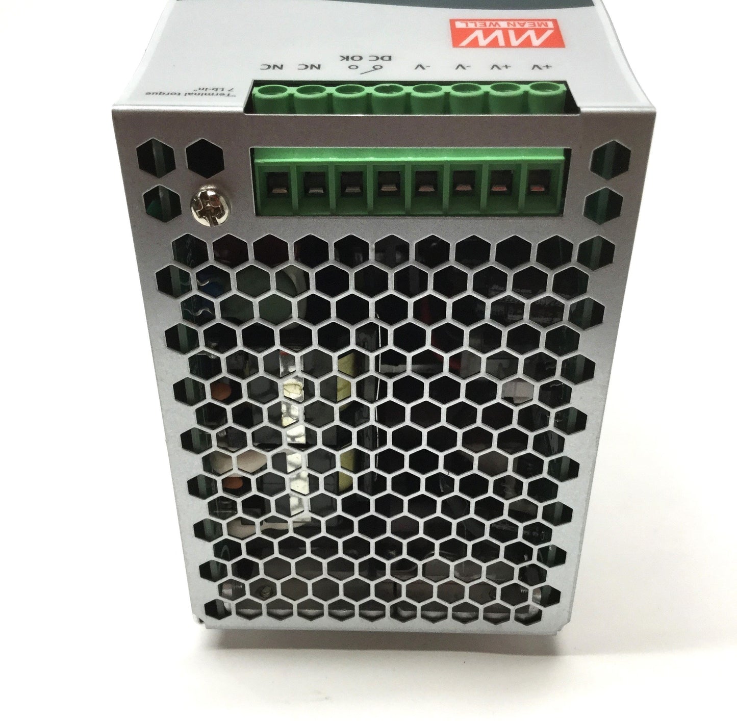 New – Open box Mean Well SDR-480-24 DIN Power Supply 100-240VAC Input, 24VDC 480W 20A Output