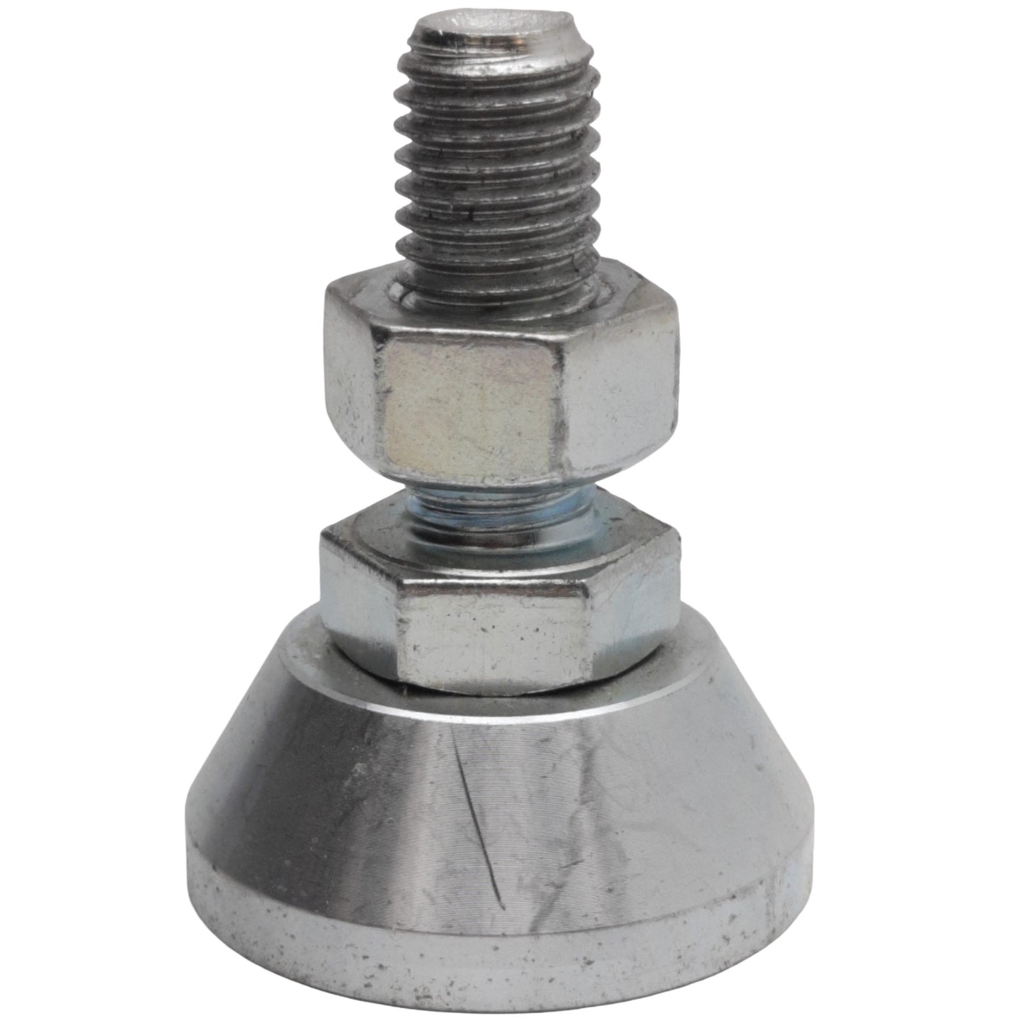 Used Lot of 4 Leveling Feet Non-Pivot, 2in Length, ø1.5in Base, M12x1.75 Thread