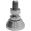 Used Lot of 4 Leveling Feet Non-Pivot, 2in Length, ø1.5in Base, M12x1.75 Thread