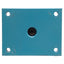 Used Heavy Duty Flange Mount Steel Caster Plate, 5" x 4" x 2.75", ø0.5" ID Stem Hole