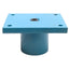 Used Heavy Duty Flange Mount Steel Caster Plate, 5" x 4" x 2.75", ø0.5" ID Stem Hole