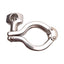 Used Lot of 4 Stainless Steel Hinged Double Pin Tri-Clamp Sanitary Fitting 1.5in