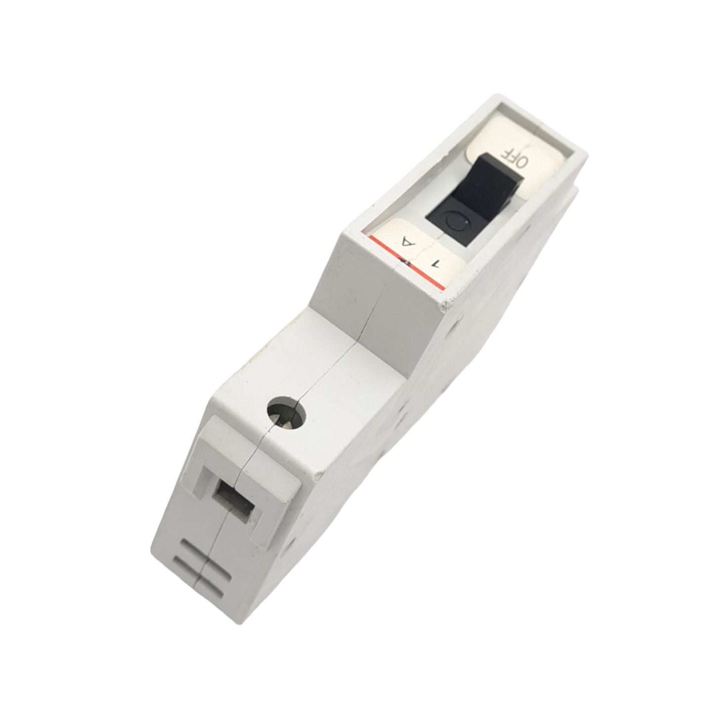Used Entrelec GMU 1 U Miniature Circuit Breaker, 1-Pole, 1A, 240VAC Max, DIN Rail
