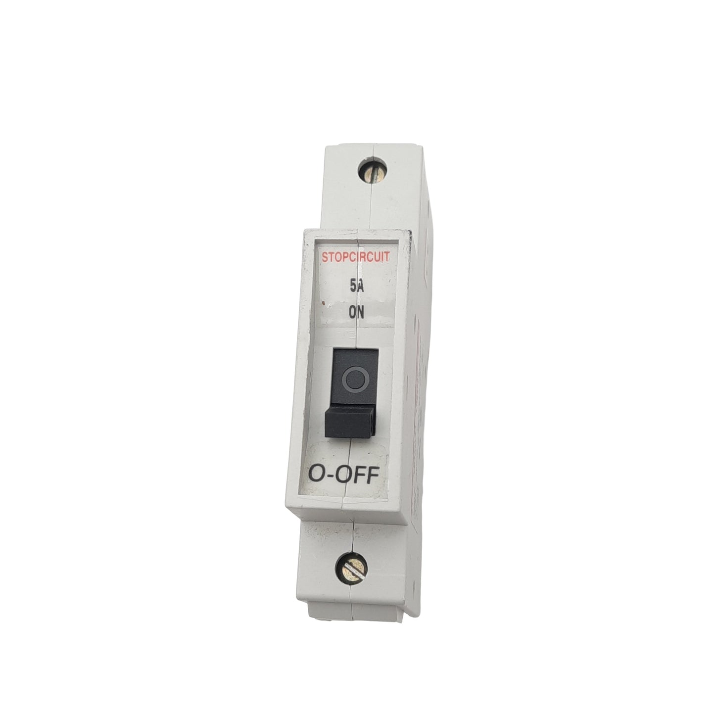 Used Entrelec GMU 5 L Miniature Circuit Breaker, 1-Pole, 5A, 240VAC Max, DIN Rail