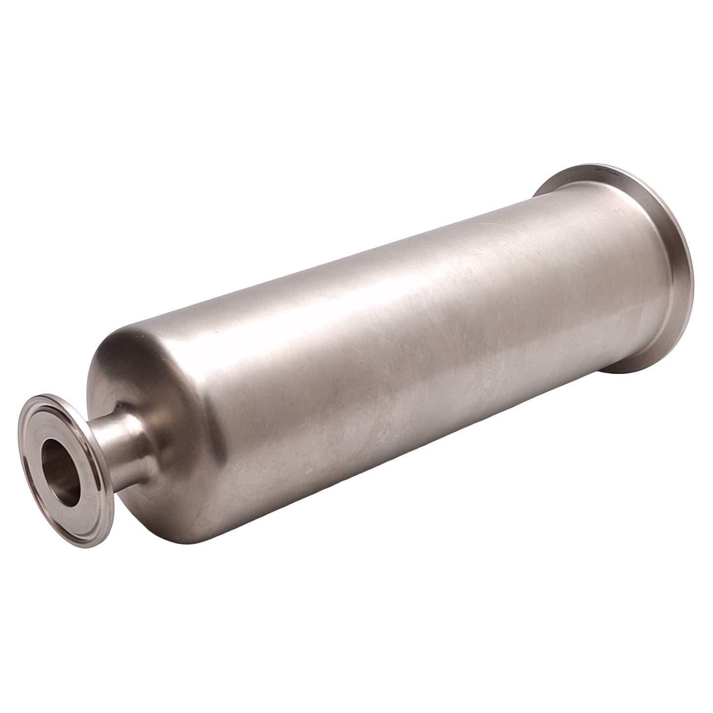 Used Stainless Steel 316L Sanitary Reducer Pipe, 10.5in Length, 3" & 1" Tri-Clamp
