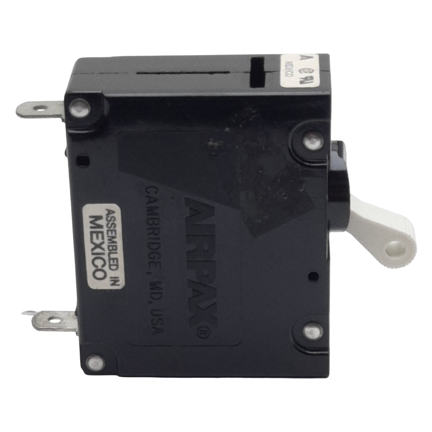 Used Airpax UPG1-6751-2 1045826 Circuit Breaker, 1-Pole, 30A 250VAC, #6-32