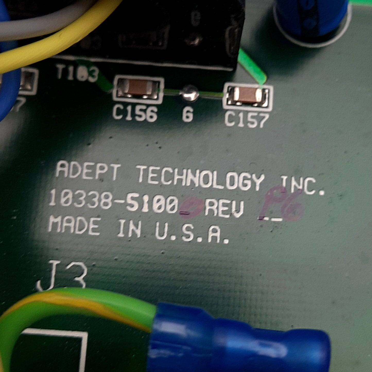 Used Adept 10338-5100 Rev P6 DUAL B5+ AMP Servo Amplifier Module for SCARA 550 Robot