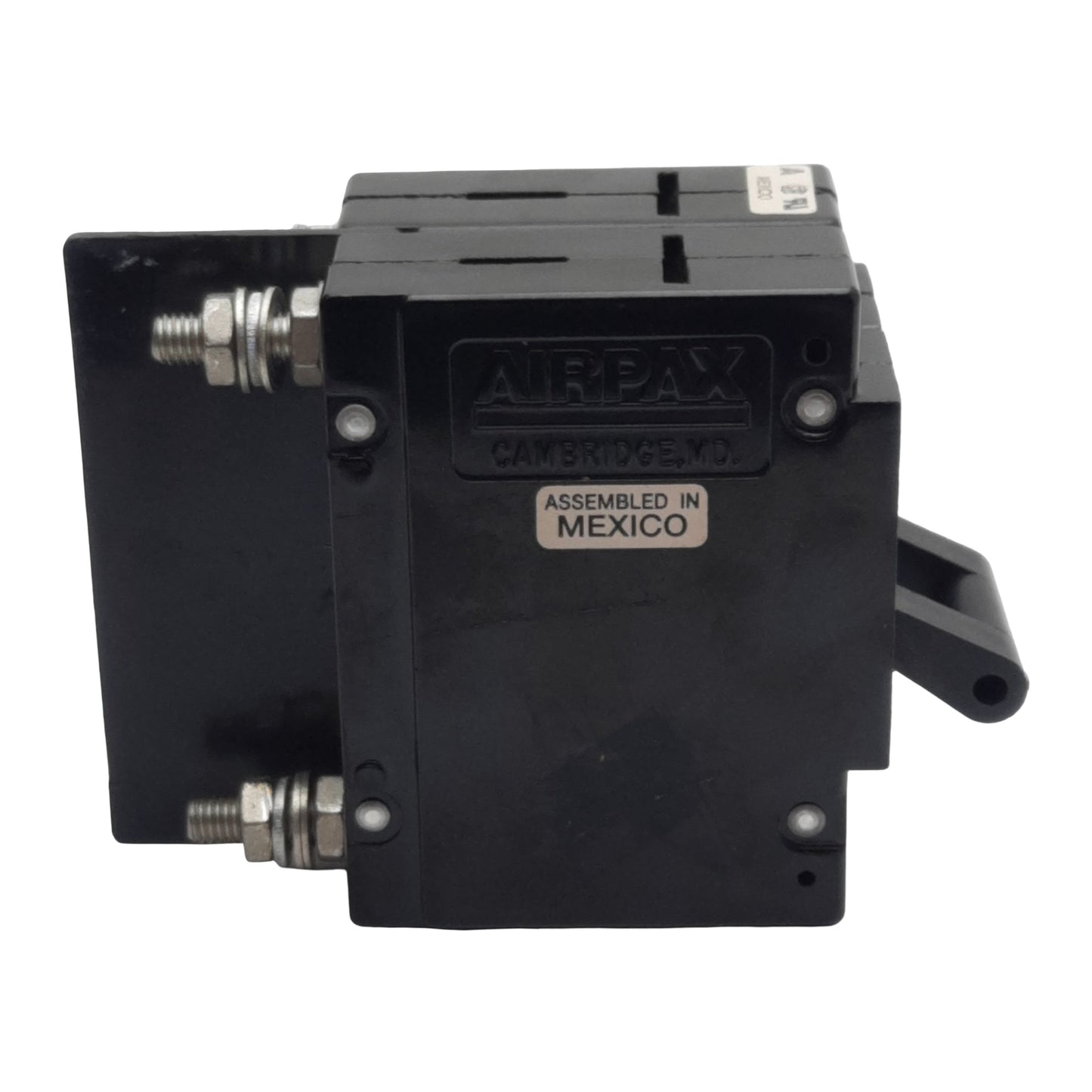 Used Airpax UPL11-1-62-253-B Circuit Breaker, 2-Pole, 25A 250VAC, Screw Mount