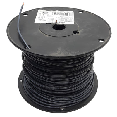 Used Cerrowire 112-1651J Black Solid Copper Wire 12AWG, 600V, 30A, 237ft Length
