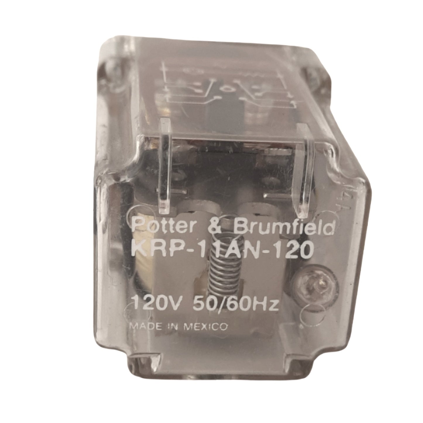 Used Potter & Brumfield KRP-11AN-120 Plug-In Relay, DPDT, 8-Pin, 10A Max, 120VAC Coil