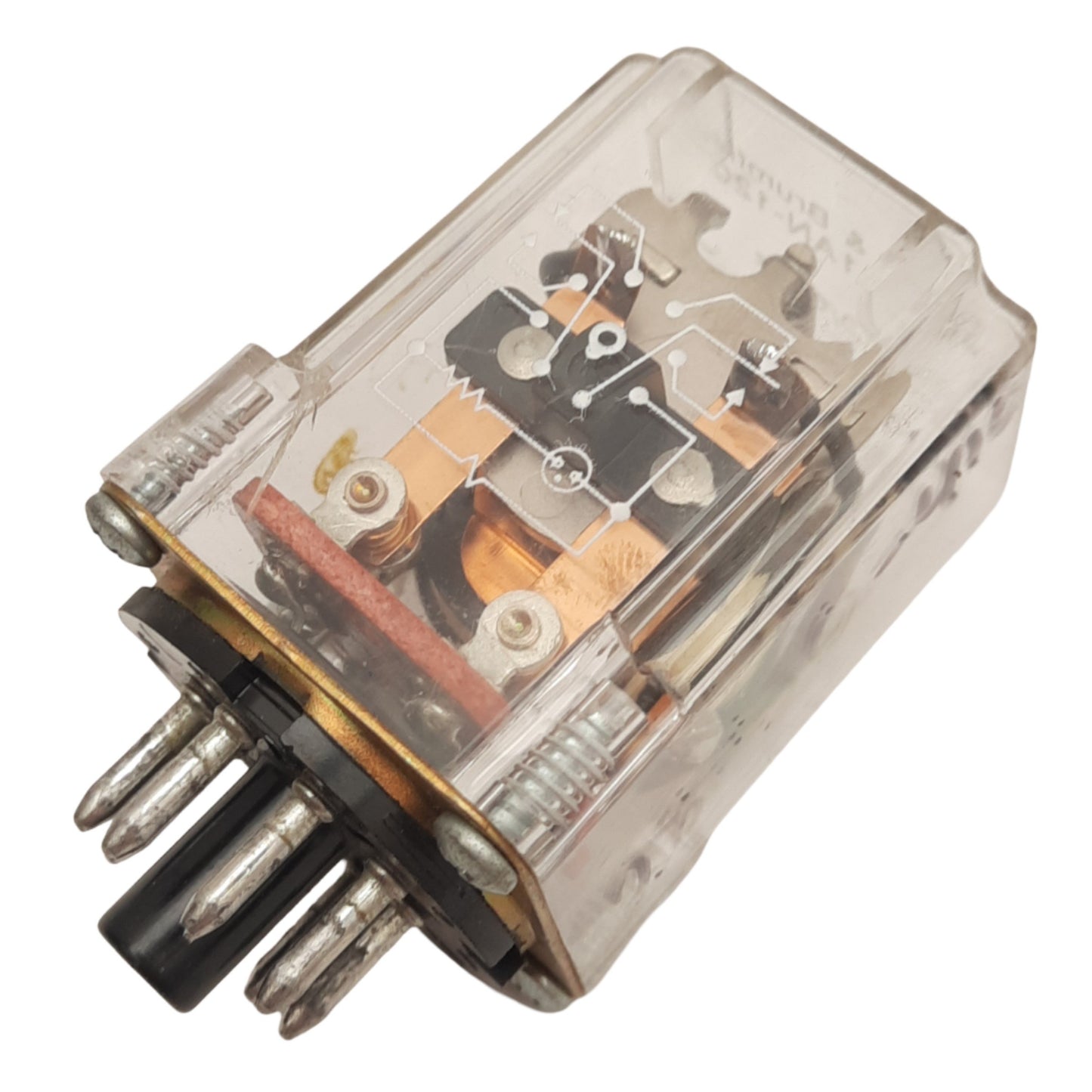 Used Potter & Brumfield KRP-11AN-120 Plug-In Relay, DPDT, 8-Pin, 10A Max, 120VAC Coil
