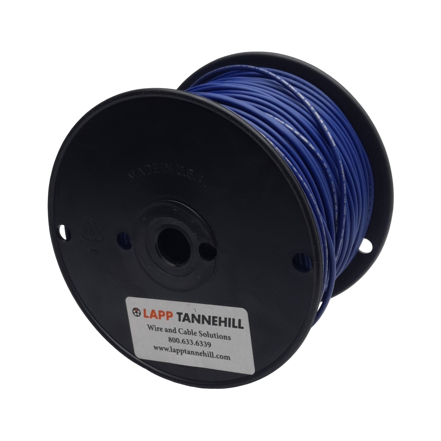 Used Lapp Tannehill KLT1015-16-26-6DB Hook-Up/Lead Wire, Blue, 16AWG, 600V, 450ft