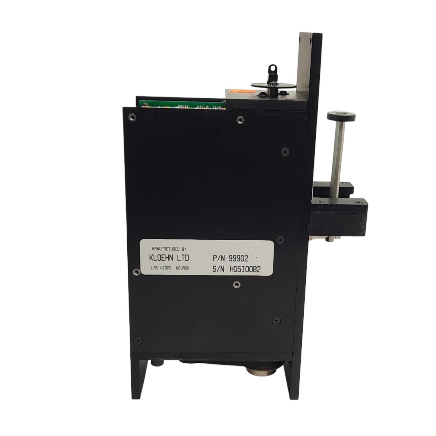 Used Kloehn 99902 Motorized Syringe Drive Pump, 66mm Stroke, 2.7V DC 1.6A Motor