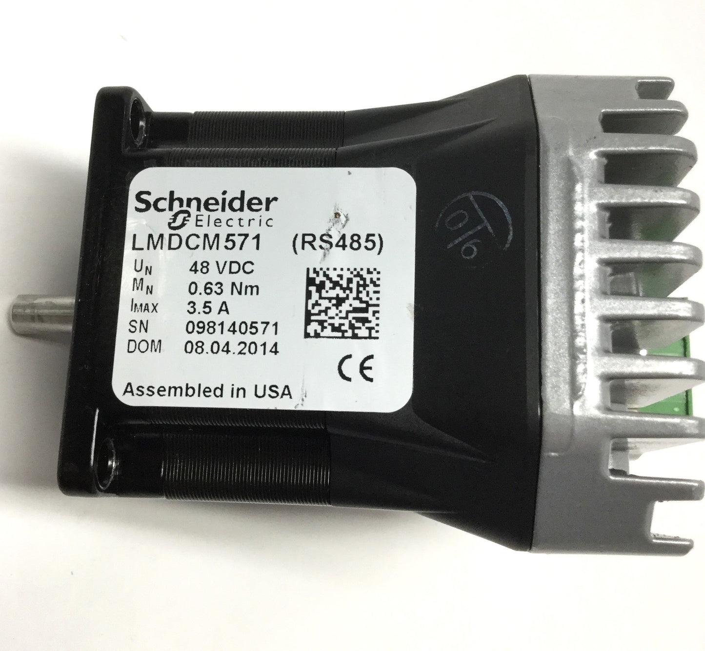 Used Schneider LMDCM571 MDrive Programmable Closed-Loop Stepper Motor 48VDC NEMA 23