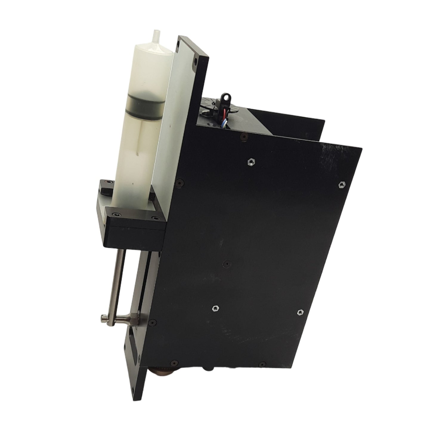 Used Kloehn Motorized Syringe Drive Pump, 66mm Stroke, 2.7V DC 1.6A Motor