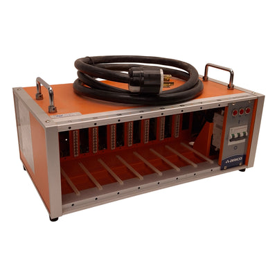 Used Arico T5A08 Hot Runner Temperature Controller Cabinet, 8-Zone, 3Ø 200-242VAC