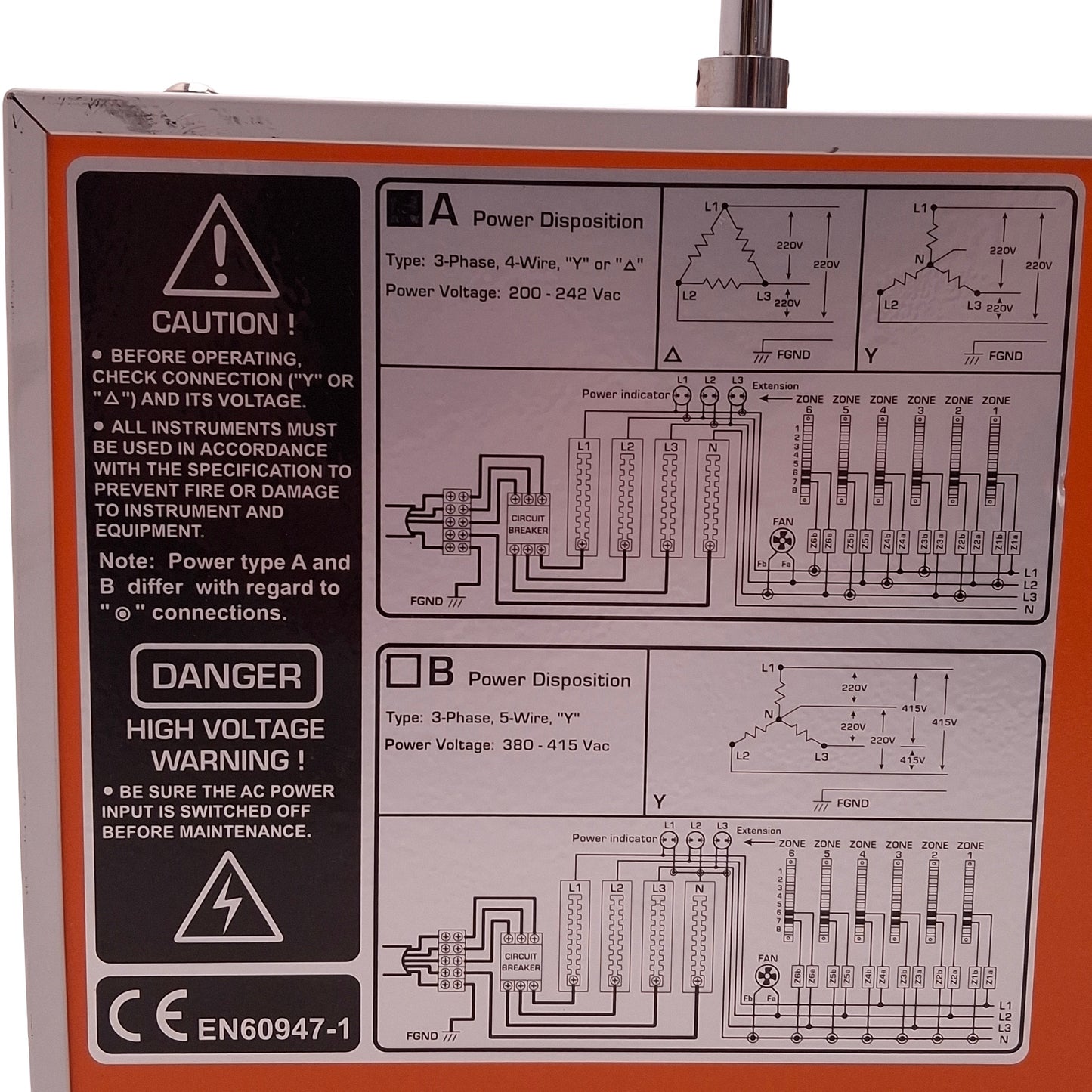 Used Arico TC5F Hot Runner Temperature Controller System, 8-Zone, 3Ø 200-242VAC Δ/Y