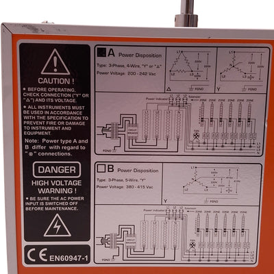 Used Arico TC5F Hot Runner Temperature Controller System, 8-Zone, 3Ø 200-242VAC Δ/Y