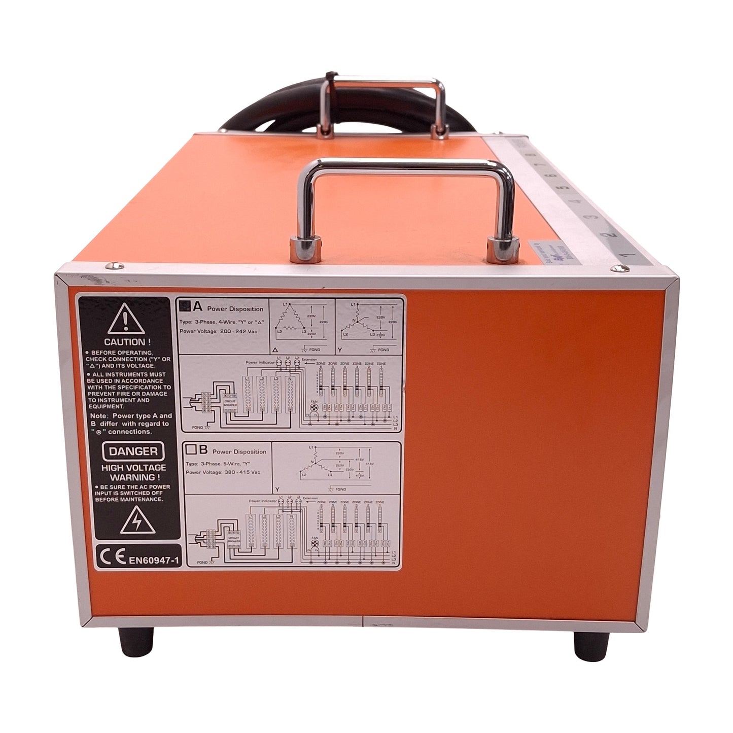 Used Arico TC5F Hot Runner Temperature Controller System, 8-Zone, 3Ø 200-242VAC Δ/Y