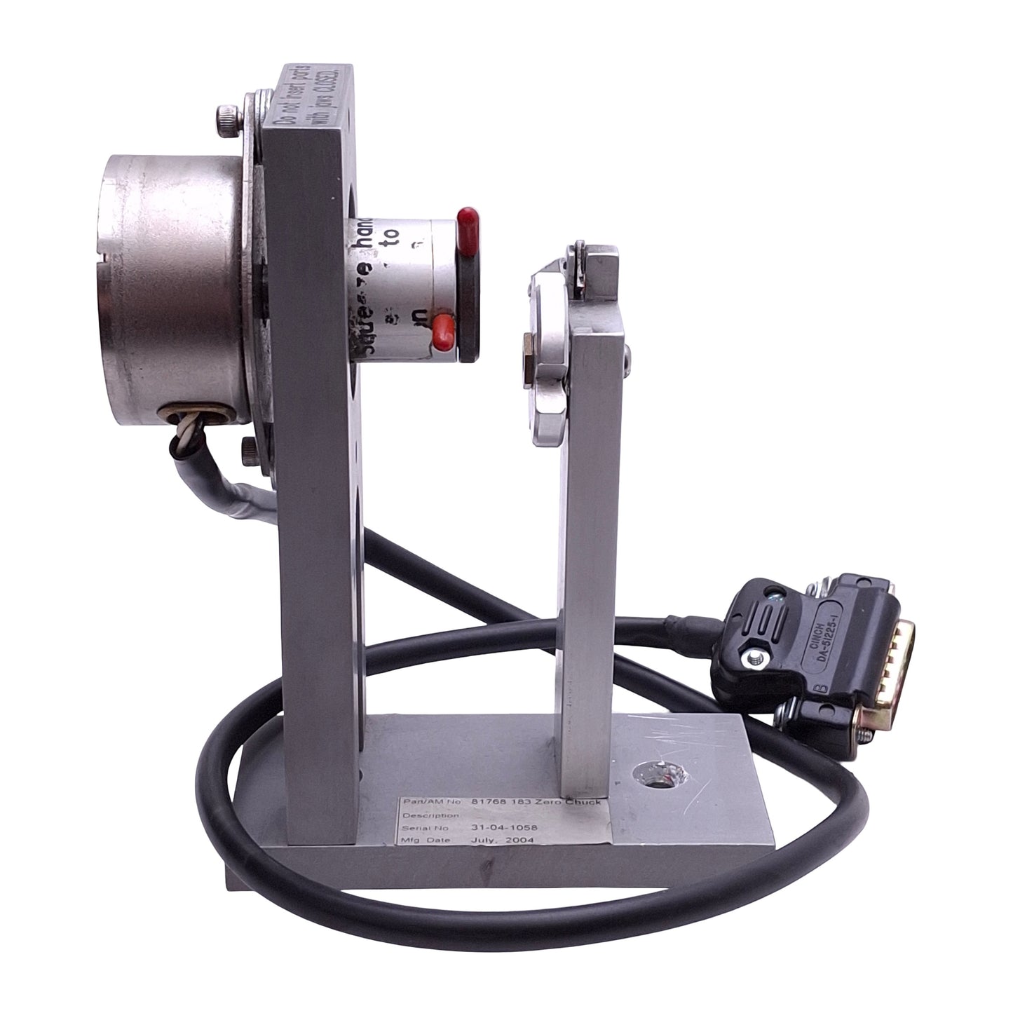 Used BETA Lasermike 81768 Auto-Rotating Zero Chuck For 183 Series Laser Micrometer