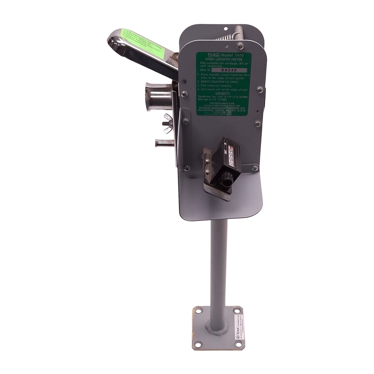Used Hykon Olympic 1410 Wire Length Meter, Feet, ø1/64in to ø7/8in Flexible Wire