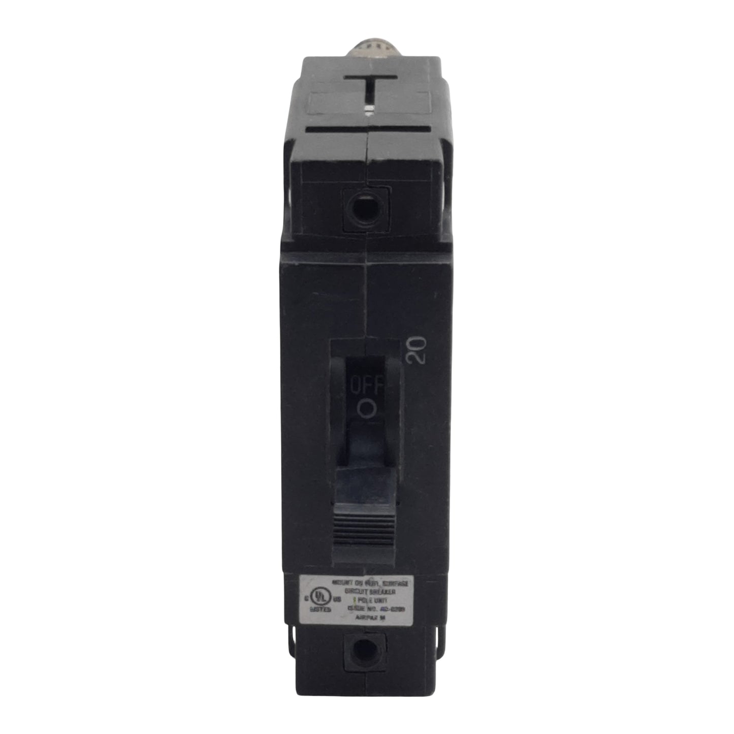 Used Airpax LELK1-1REC5-32148-20-V Circuit Breaker, 1-Pole, 20A, 80VDC Max