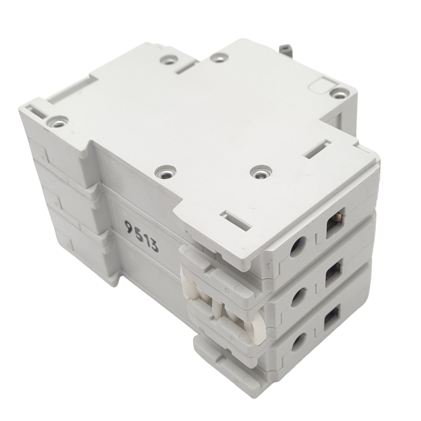 Used Allen Bradley 1492-CB3-G010 Circuit Breaker, 3-Pole, 1A, 480VAC Max, DIN Rail