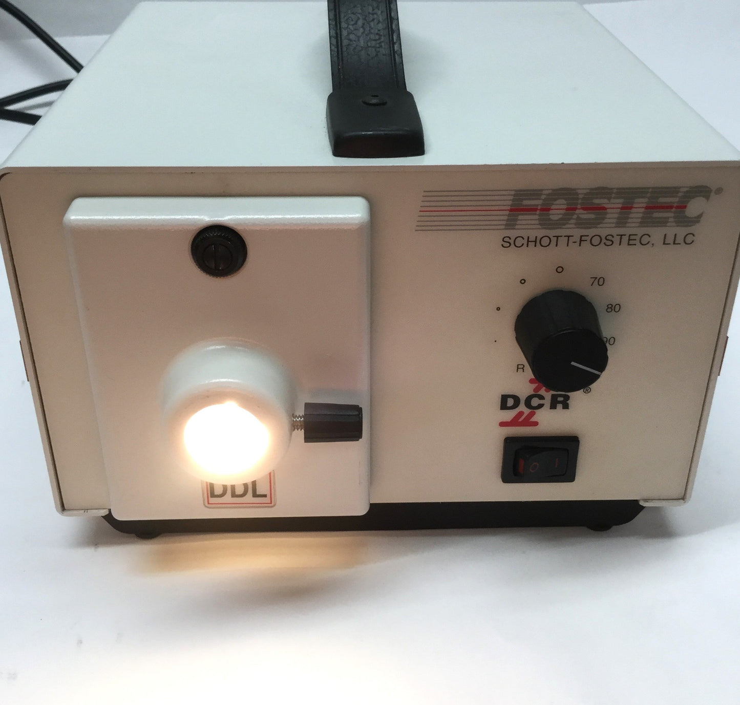 Used Fostec Schott 20750.2 DCRII Fiber Optic Light Source Illuminator DDL 150W 115VAC