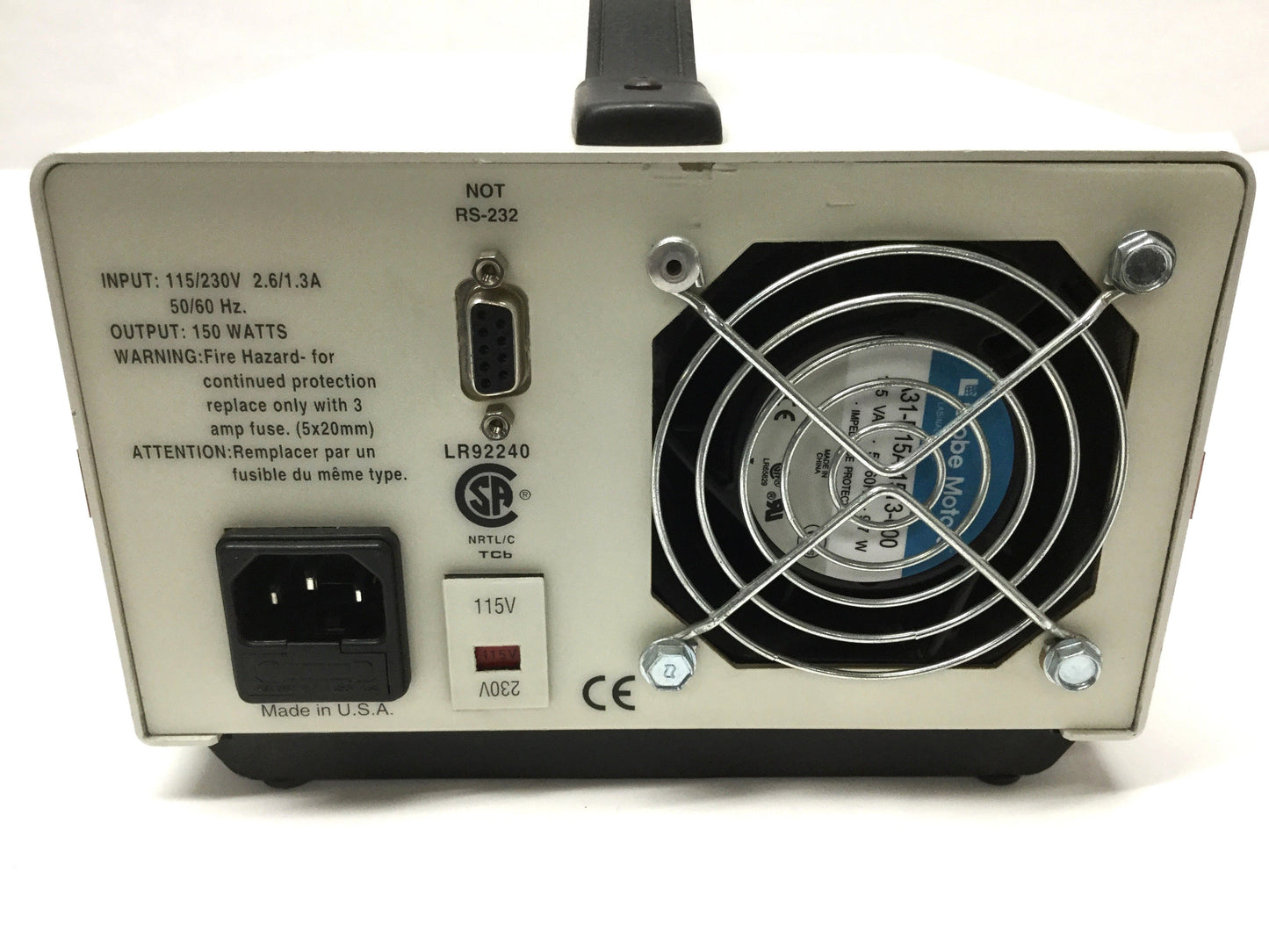 Used Fostec Schott 20750.2 DCRII Fiber Optic Light Source Illuminator DDL 150W 115VAC