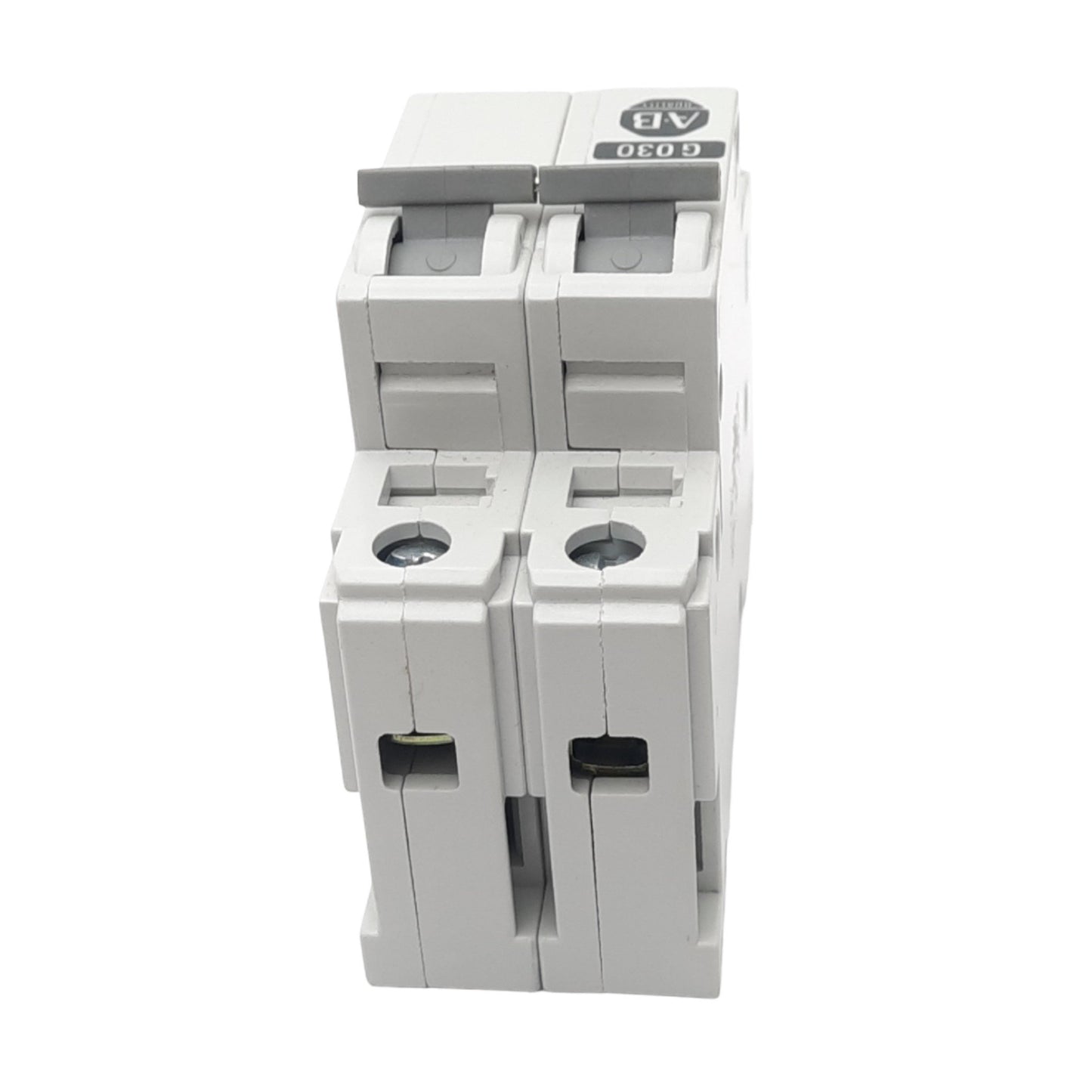 Used Allen Bradley 1492-CB2-G030 Circuit Breaker, 2-Pole, 3A, 480VAC Max, DIN Rail