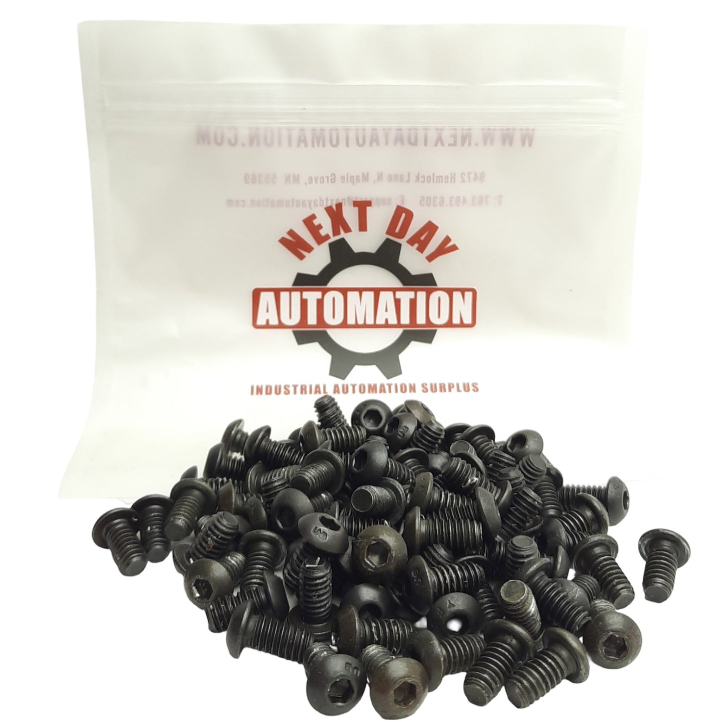 Used Lot of 85 80/20 3061 Button Head Socket Cap Screws, BHSCS, 1/4-20 x 0.500in