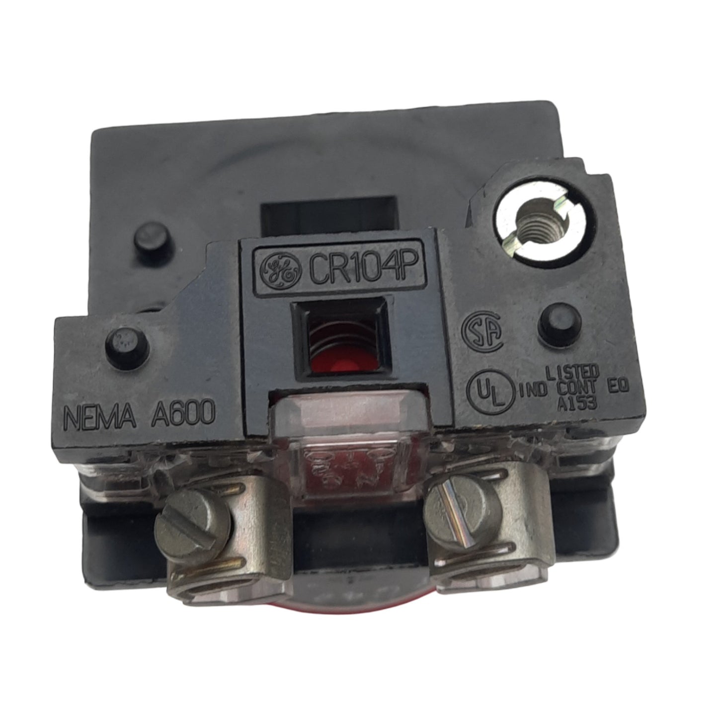 Used General Electric CR104PBM01R5 Red Pushbutton Switch, ø35mm, 1NC, 600V 10A Max