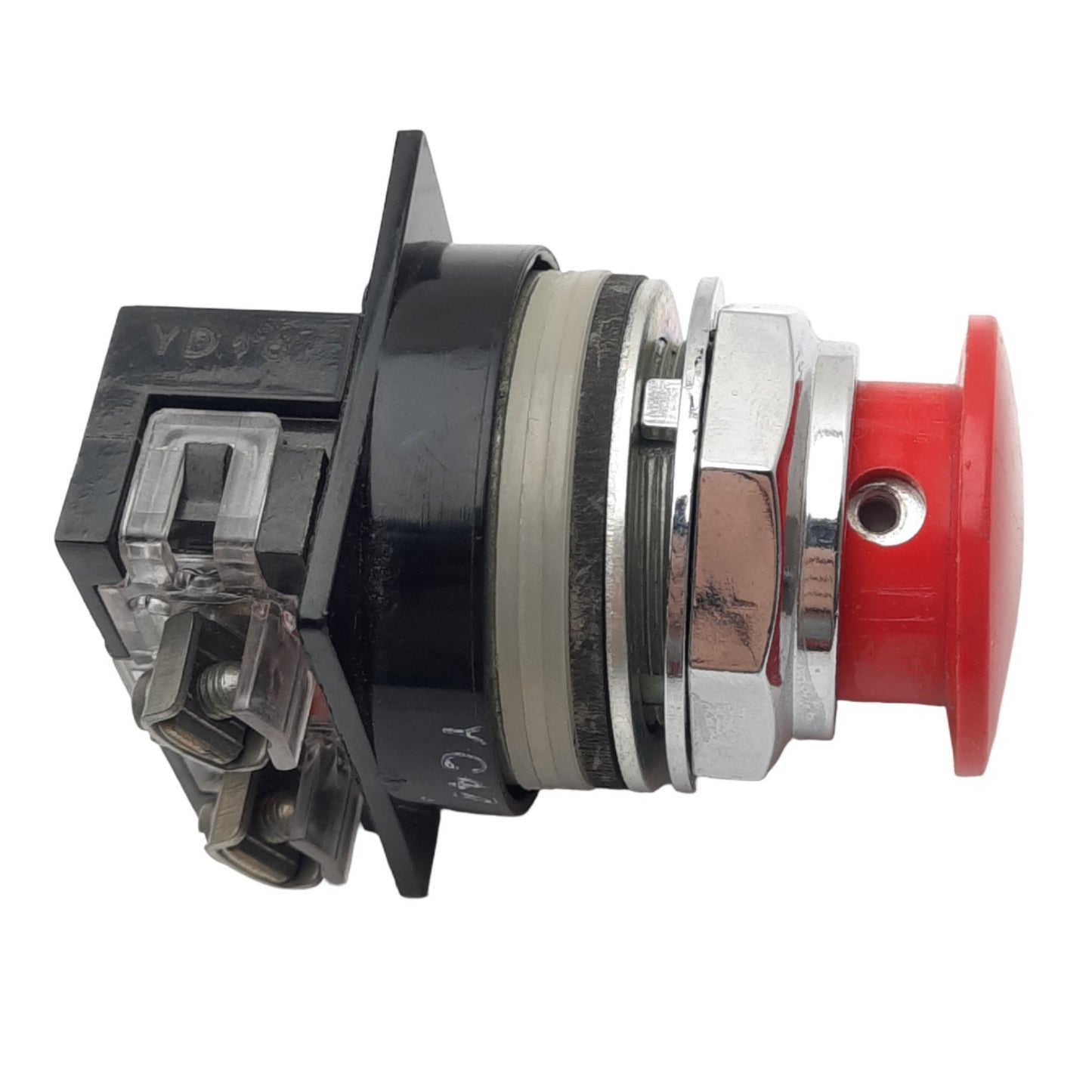 Used General Electric CR104PBM01R5 Red Pushbutton Switch, ø35mm, 1NC, 600V 10A Max