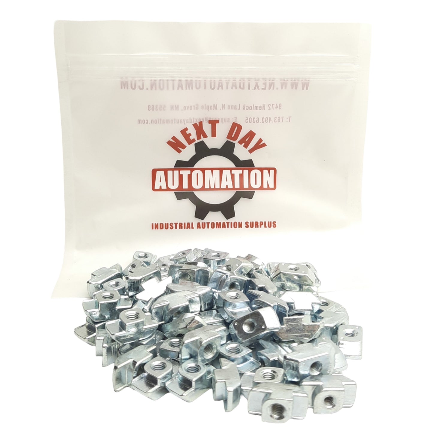 Used Lot of 70 Bosch 3842530283 Aluminum Extrusion T Nuts, Slot 10, M5 Thread