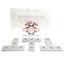 Used Lot of 3 80/20 20-4080 T Flat Plates, 20 Series, 5-Hole, 60mm x 60mm x 4mm