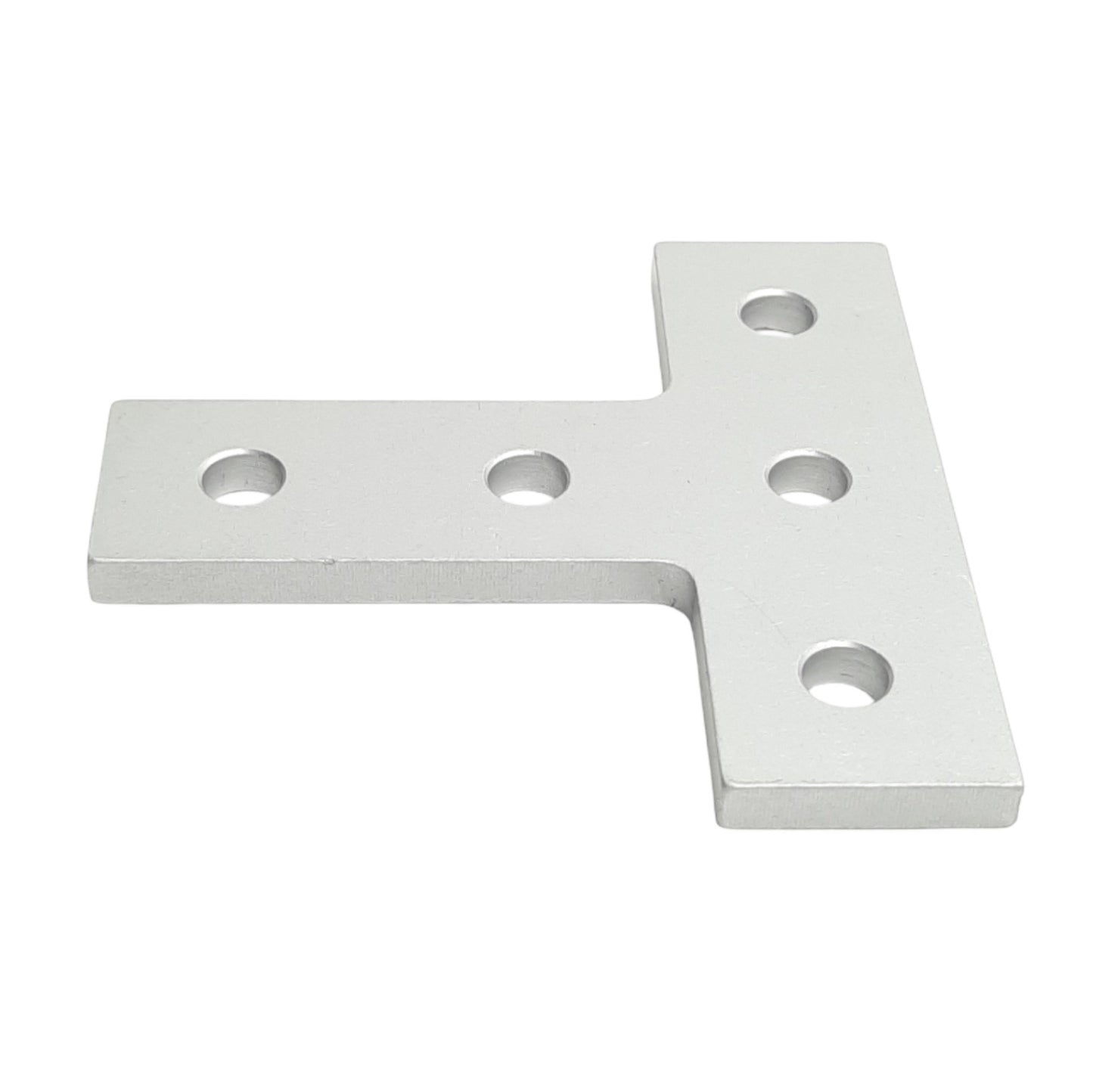 Used Lot of 3 80/20 20-4080 T Flat Plates, 20 Series, 5-Hole, 60mm x 60mm x 4mm